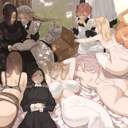 This is a pixiv picture whose title is Picnic.