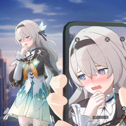 This is a pixiv picture whose title is Camera shy.