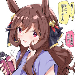 This is a pixiv picture whose title is リラックスしてるジェンティルドンナ.