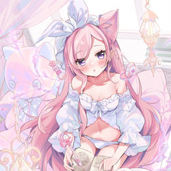 This is a pixiv picture whose title is 魔女の朝支度.
