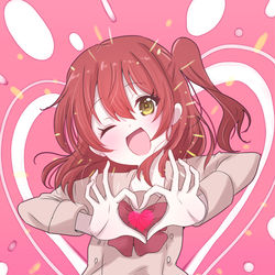 This is a pixiv picture whose title is キターンハートビーム❤.