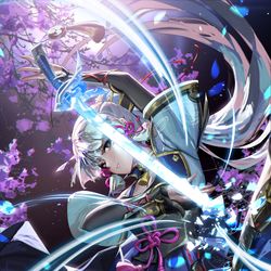 This is a pixiv picture whose title is Kamisato Ayaka.