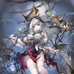 This is a pixiv picture whose title is 幽夜提灯.