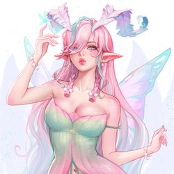 This is a pixiv picture whose title is Fairy.