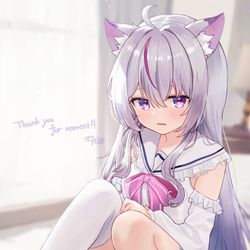This is a pixiv picture whose title is 寝起きみあちゃん.