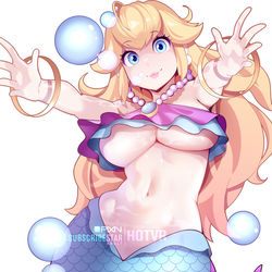 This is a pixiv picture whose title is Mermaid Peach.