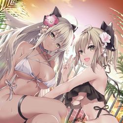 This is a pixiv picture whose title is 🌺W沖田さん🌺.