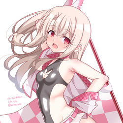 This is a pixiv picture whose title is 新レースクイーンイリヤちゃん.