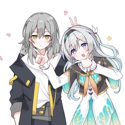 This is a pixiv picture whose title is 星萤贴贴~.