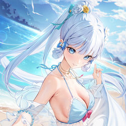 This is a pixiv picture whose title is 神里綾華.