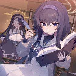 This is a pixiv picture whose title is 古書館の魔術師.