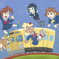 This is a pixiv picture whose title is 終末トレインどこへい公.