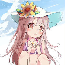 This is a pixiv picture whose title is 水着まひろちゃん.