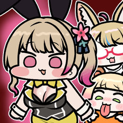 This is a pixiv picture whose title is 思春期ねねちvs賢者ポルカvsえちえちお姉さん.
