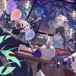 This is a pixiv picture whose title is 1st anni.