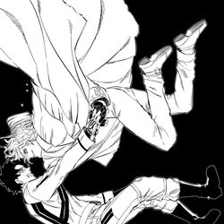 This is a pixiv picture whose title is 復讐者.