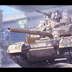 This is a pixiv picture whose title is 山海经学院武装力量.
