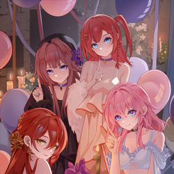 This is a pixiv picture whose title is 星穹铁道一周年.