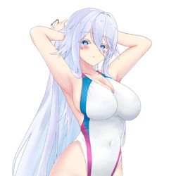 This is a pixiv picture whose title is 競泳水着ソビエツキー・ソユーズ.