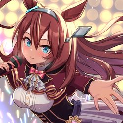 This is a pixiv picture whose title is ミホノブルボンライブ.