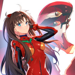 This is a pixiv picture whose title is fate×エヴァ.