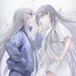 This is a pixiv picture whose title is 死亡遊戯で飯を食う。6巻.