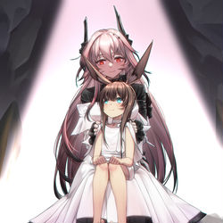 This is a pixiv picture whose title is テレジア&アーミヤ 特蕾西娅&阿米娅 Theresa&Amiya.