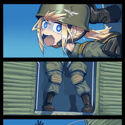 This is a pixiv picture whose title is Her First Time.