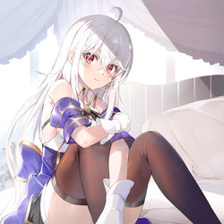 This is a pixiv picture whose title is 寝室のニニム.