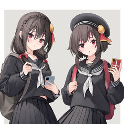 This is a pixiv picture whose title is ゆんゆん　めぐみん.