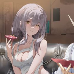 This is a pixiv picture whose title is 一夜.