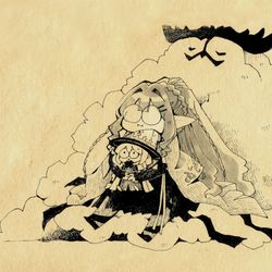 This is a pixiv picture whose title is 魔女様ぬいと後継の娘。.