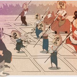 This is a pixiv picture whose title is 観戦.