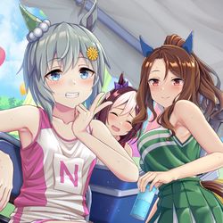 This is a pixiv picture whose title is スカイ＆キング生誕祭2024.