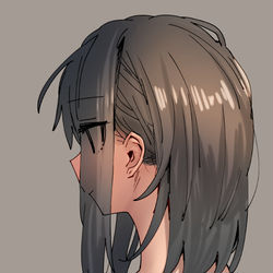 This is a pixiv picture whose title is 髪下ろした理由.