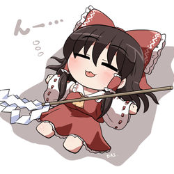 This is a pixiv picture whose title is 楽えんーの素敵な巫女.