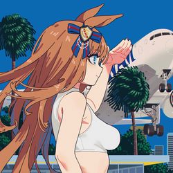 This is a pixiv picture whose title is グラスワンダー.