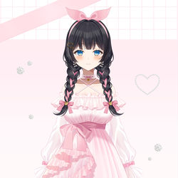 This is a pixiv picture whose title is 【お仕事告知】StelLive2期生「白雪ひな」新衣装.