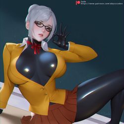 This is a pixiv picture whose title is 白木芽衣子.
