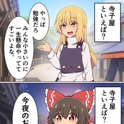 This is a pixiv picture whose title is 変態をあぶり出す質問 in 幻想郷.