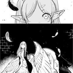 This is a pixiv picture whose title is キメラフェルン.