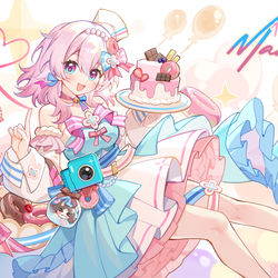 This is a pixiv picture whose title is 三月七甜点.