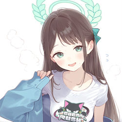 This is a pixiv picture whose title is ちょっと暑いかも...