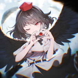 This is a pixiv picture whose title is 射命丸文.