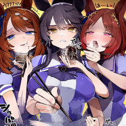 This is a pixiv picture whose title is ぱかちゅ焼肉回.