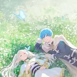 This is a pixiv picture whose title is Clovers.