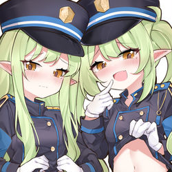 This is a pixiv picture whose title is 哈密瓜味双子，好！.