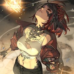 This is a pixiv picture whose title is 果てる.