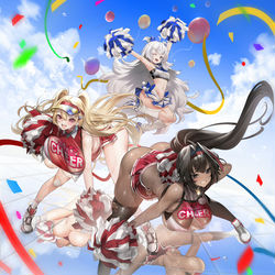 This is a pixiv picture whose title is 『Nikke:Cheer squad 』.