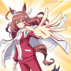 This is a pixiv picture whose title is ミホノブルボンの鬼特訓.